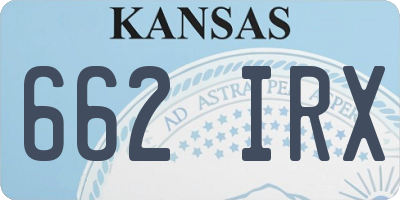 KS license plate 662IRX