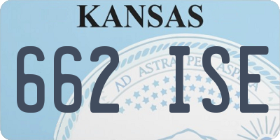 KS license plate 662ISE