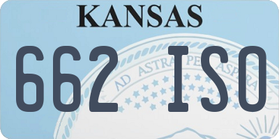 KS license plate 662ISO