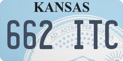 KS license plate 662ITC