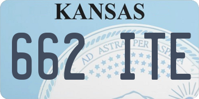 KS license plate 662ITE