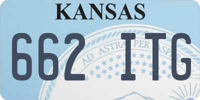 KS license plate 662ITG