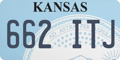 KS license plate 662ITJ