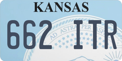 KS license plate 662ITR