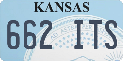 KS license plate 662ITS