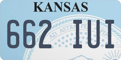 KS license plate 662IUI