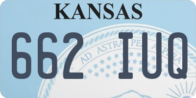KS license plate 662IUQ