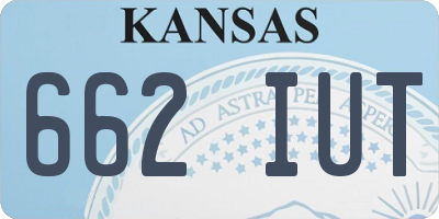 KS license plate 662IUT
