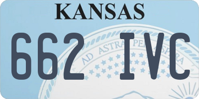 KS license plate 662IVC