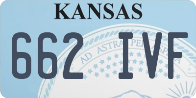 KS license plate 662IVF
