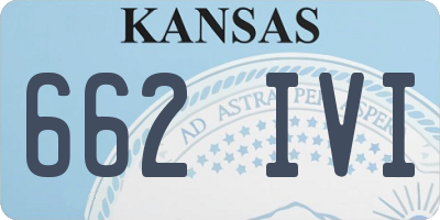 KS license plate 662IVI