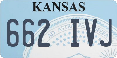 KS license plate 662IVJ