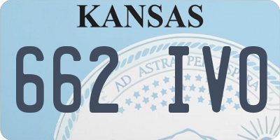 KS license plate 662IVO