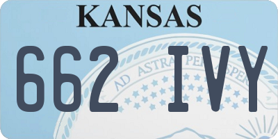 KS license plate 662IVY