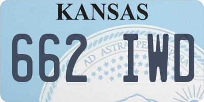 KS license plate 662IWD