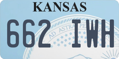KS license plate 662IWH