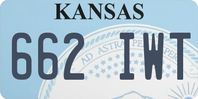 KS license plate 662IWT