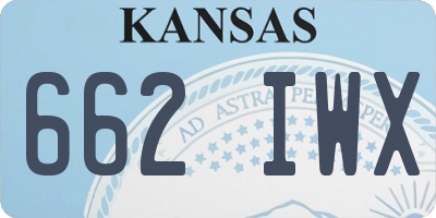 KS license plate 662IWX
