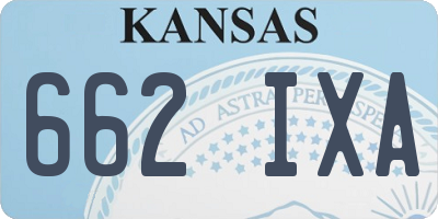 KS license plate 662IXA