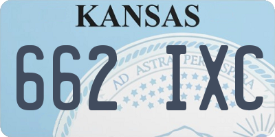 KS license plate 662IXC