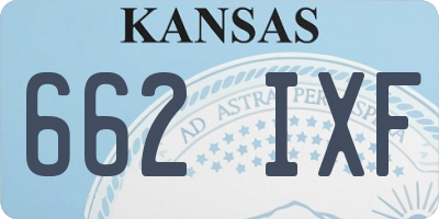 KS license plate 662IXF
