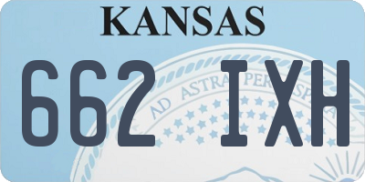 KS license plate 662IXH