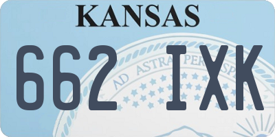 KS license plate 662IXK