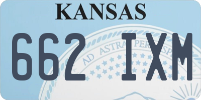 KS license plate 662IXM