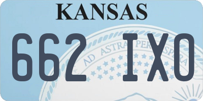 KS license plate 662IXO