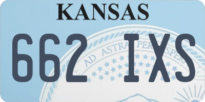 KS license plate 662IXS