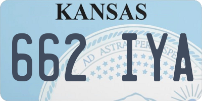 KS license plate 662IYA