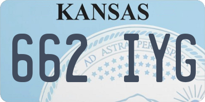 KS license plate 662IYG