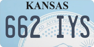 KS license plate 662IYS