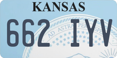 KS license plate 662IYV