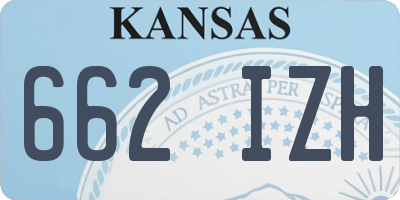 KS license plate 662IZH