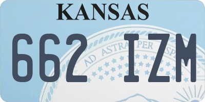 KS license plate 662IZM