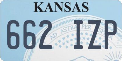 KS license plate 662IZP