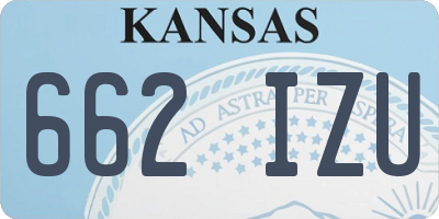KS license plate 662IZU