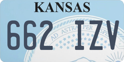 KS license plate 662IZV