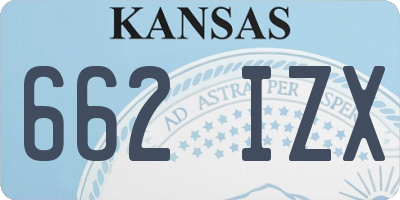 KS license plate 662IZX