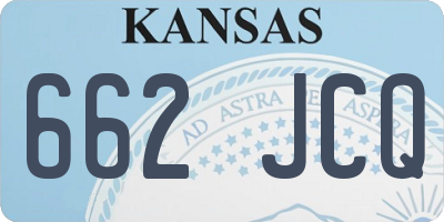 KS license plate 662JCQ
