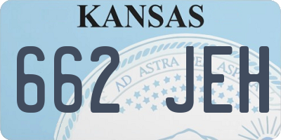 KS license plate 662JEH