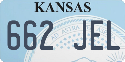 KS license plate 662JEL