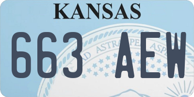 KS license plate 663AEW