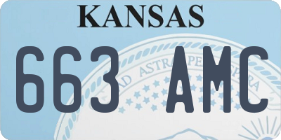 KS license plate 663AMC
