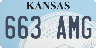 KS license plate 663AMG