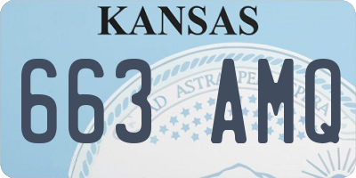 KS license plate 663AMQ