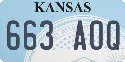 KS license plate 663AOQ