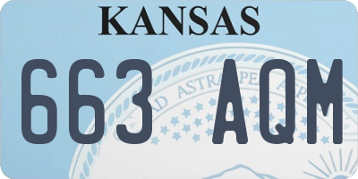KS license plate 663AQM