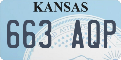 KS license plate 663AQP